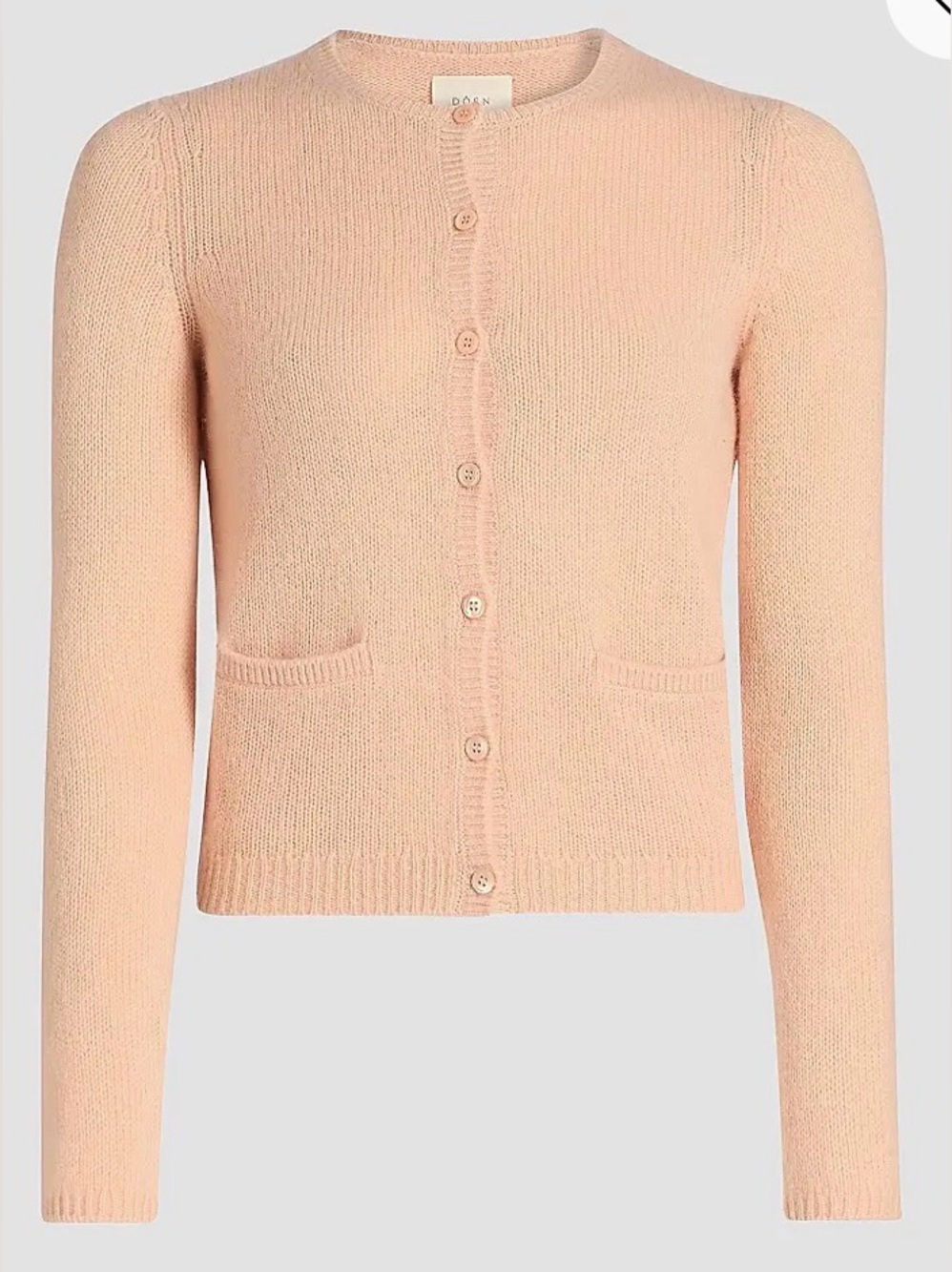 Dôen Thea Crewneck Cashmere Cardigan, medium
